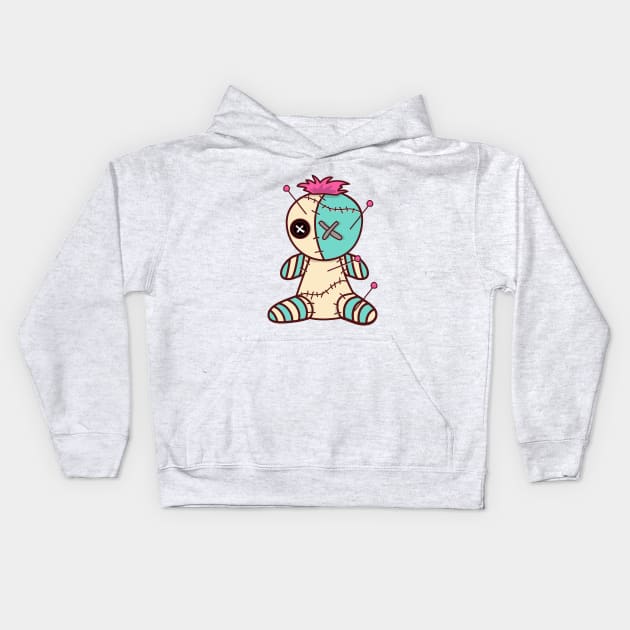 Voodoo Doll Kids Hoodie by mrsmauve